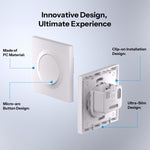 SONOFF E1GSL For Sonoff ZBMINIL2 Retrofit Module 1-Gang Wall Switch Enclosure No Neutral Wire Required, 86mm x 86mm