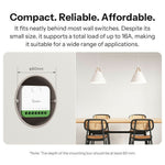 SONOFF MINI-2GS 2-Gang Smart Switch WiFi Matter-Compatible with Dual Load Control  /  Voice Assistant for Home Automation