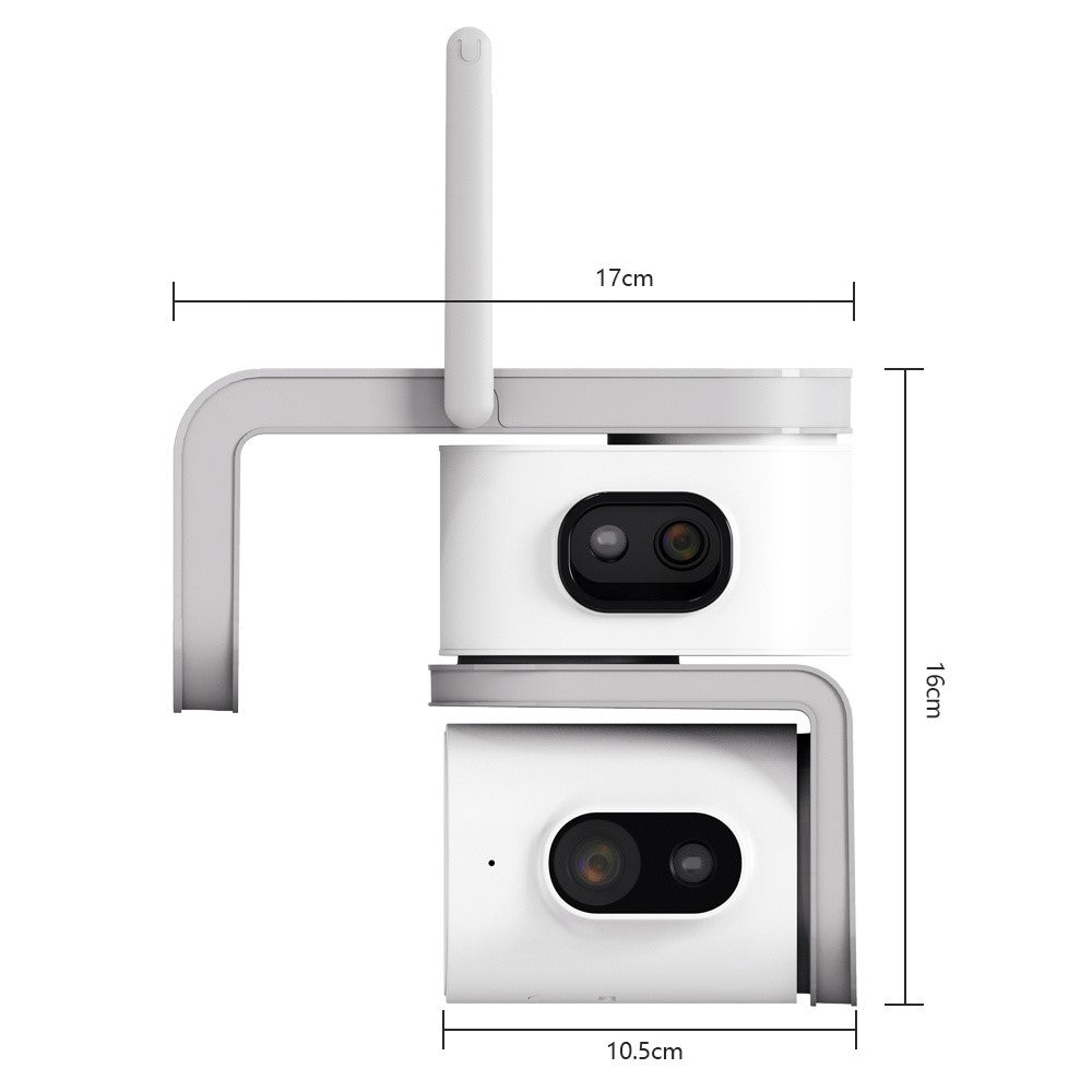 QD01 Dual Screen Camera Night Vision Automatic Tracking WiFi IP Surveillance Camera