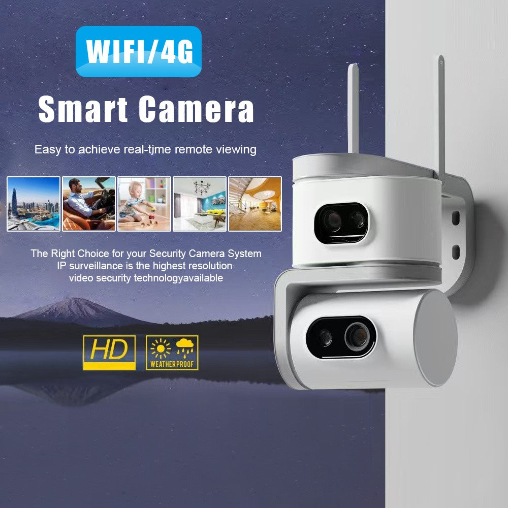 QD01 Dual Screen Camera Night Vision Automatic Tracking WiFi IP Surveillance Camera