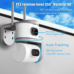 QD01 Dual Screen Camera Night Vision Automatic Tracking WiFi IP Surveillance Camera
