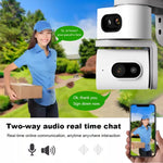 QD01 Dual Screen Camera Night Vision Automatic Tracking WiFi IP Surveillance Camera