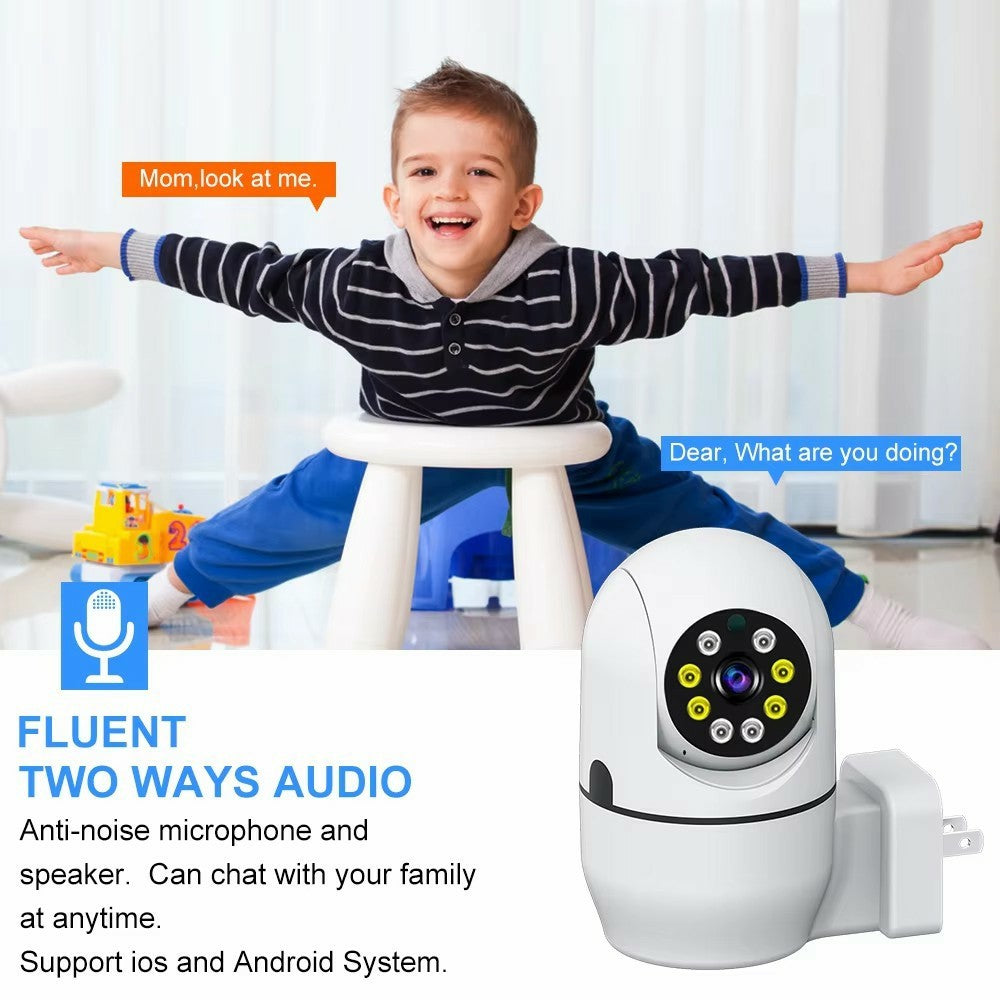 1080P HD WiFi Security Camera Plug-in Night Vision APP Control Camera Support AP / P2P Connection