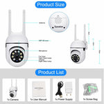 V380 WiFi PTZ Security Camera Night Vision Two Way Audio CMOS Sensor Monitor Camera