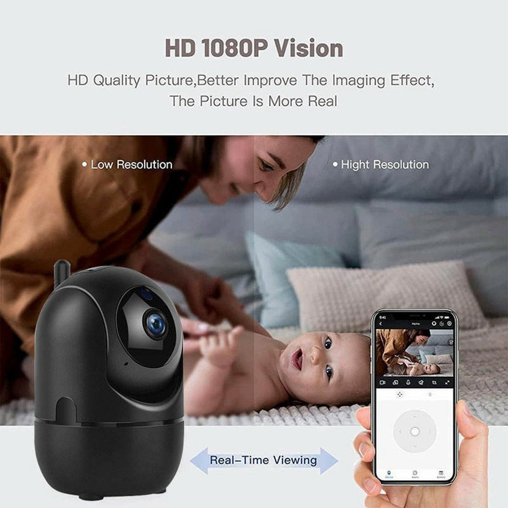 Two Way Audio Baby Monitor WiFi Camera 355 Degree Intelligent Security Camera with Microphone