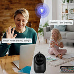 Two Way Audio Baby Monitor WiFi Camera 355 Degree Intelligent Security Camera with Microphone