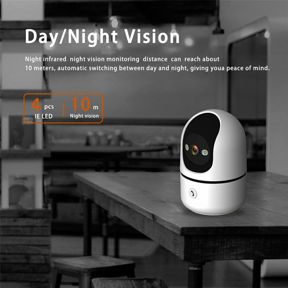 Wireless WiFi 3MP Baby Monitor Two Way Talk Humanoid Detection One Click Call Night Vision Security Camera