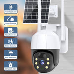 V380 4G Solar Powered PTZ Security Camera PIR Motion Detection Night Vision Outdoor Wireless Surveillance Camera