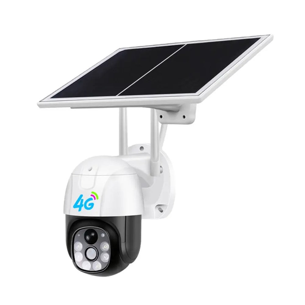 V380 4G Solar Powered PTZ Security Camera PIR Motion Detection Night Vision Outdoor Wireless Surveillance Camera