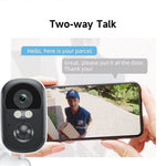 T98 WiFi Tuya APP Control Camera Solar Powered Night Vision AI Digital NVR Cloud 2K 3MP Security Camera, 3.7V 5200mAh