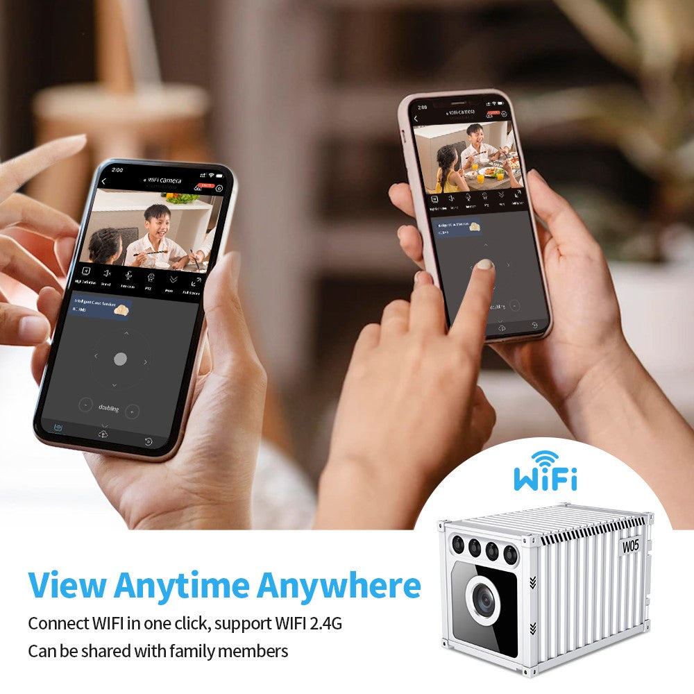 W05 Container Design Mini WiFi Camera Human Body Detection 1080P HD Night Vision Security Camera