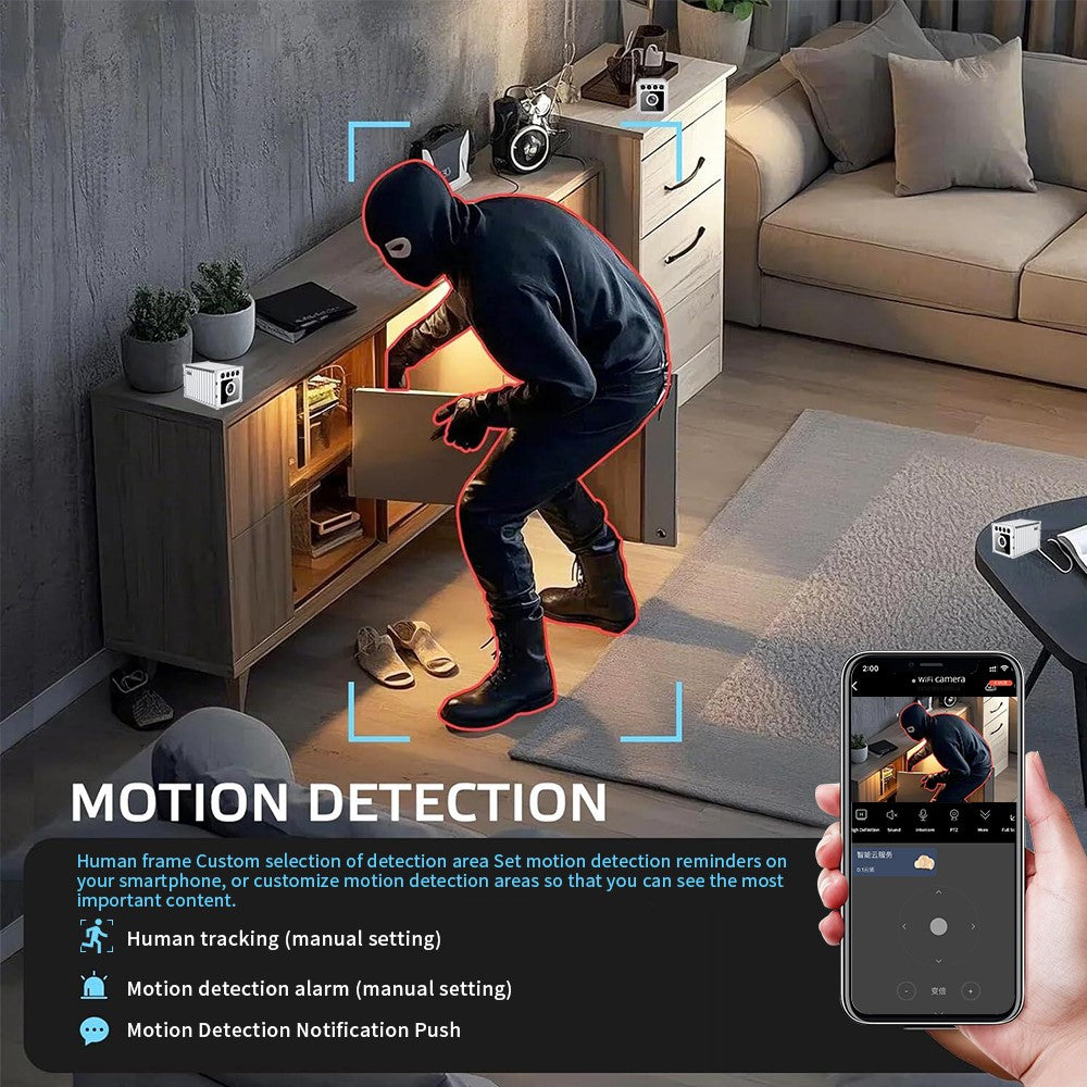 W05 Container Design Mini WiFi Camera Human Body Detection 1080P HD Night Vision Security Camera