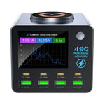 WLX-F1+ Smart Display Trådløs Opladningsstation 100W Hurtigopladende Multi-Port GaN Skrivebordsoplader