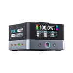 WLX-R8A 9-i-1 smart skærm 140W hurtigoplader til telefon/tablet/bærbar desktop-ladestation med trådløs oplader
