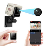 W07 WiFi Mini Compact Security Camera 1080P HD Night Vision Motion Detection Remote Monitor for Home (No Memory Card)