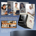W07 WiFi Mini Compact Security Camera 1080P HD Night Vision Motion Detection Remote Monitor for Home (No Memory Card)