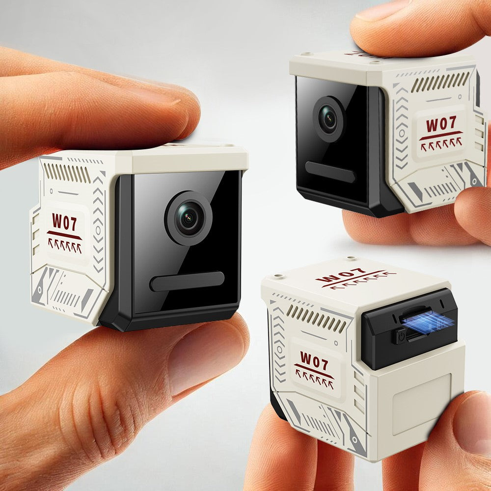 W07 WiFi Mini Compact Security Camera 1080P HD Night Vision Motion Detection Remote Monitor for Home (No Memory Card)