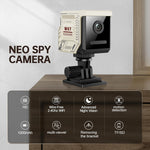 W07 WiFi Mini Compact Security Camera 1080P HD Night Vision Motion Detection Remote Monitor for Home (No Memory Card)