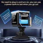 W07 WiFi Mini Compact Security Camera 1080P HD Night Vision Motion Detection Remote Monitor for Home (No Memory Card)