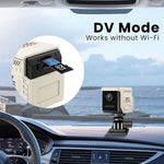 W07 WiFi Mini Compact Security Camera 1080P HD Night Vision Motion Detection Remote Monitor for Home (No Memory Card)