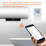 PW03 trefas WiFi-smartenergimätare med LCD-skärm, temperaturlarm och smart energimonitor för hem och industri