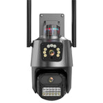 V380 WiFi Dual Lens Dual Screen Security Camera 2MP+2MP HD Outdoor Wireless PTZ IP Surveilance Camera with Night Vision