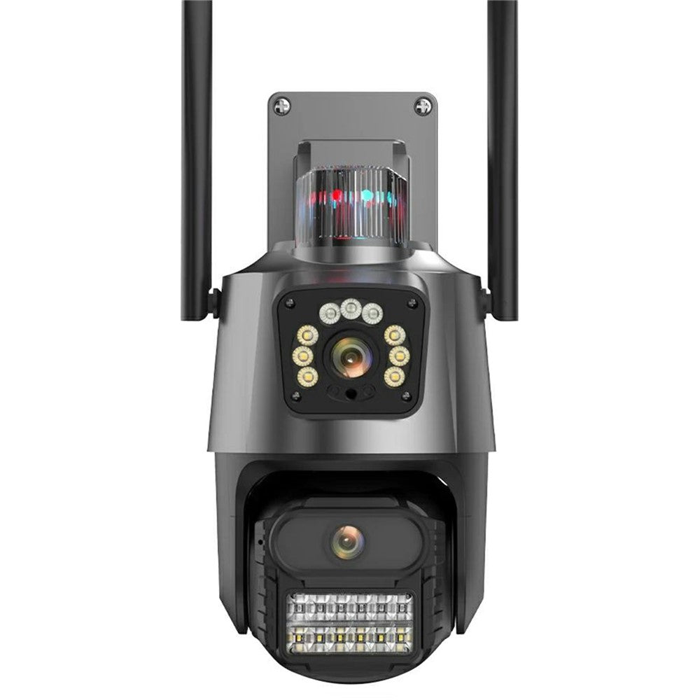 V380 WiFi Dual Lens Dual Screen Security Camera 2MP+2MP HD Outdoor Wireless PTZ IP Surveilance Camera with Night Vision