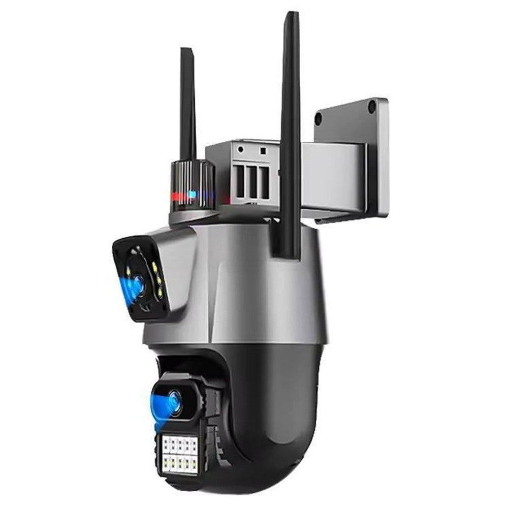 V380 WiFi Dual Lens Dual Screen Security Camera 2MP+2MP HD Outdoor Wireless PTZ IP Surveilance Camera with Night Vision