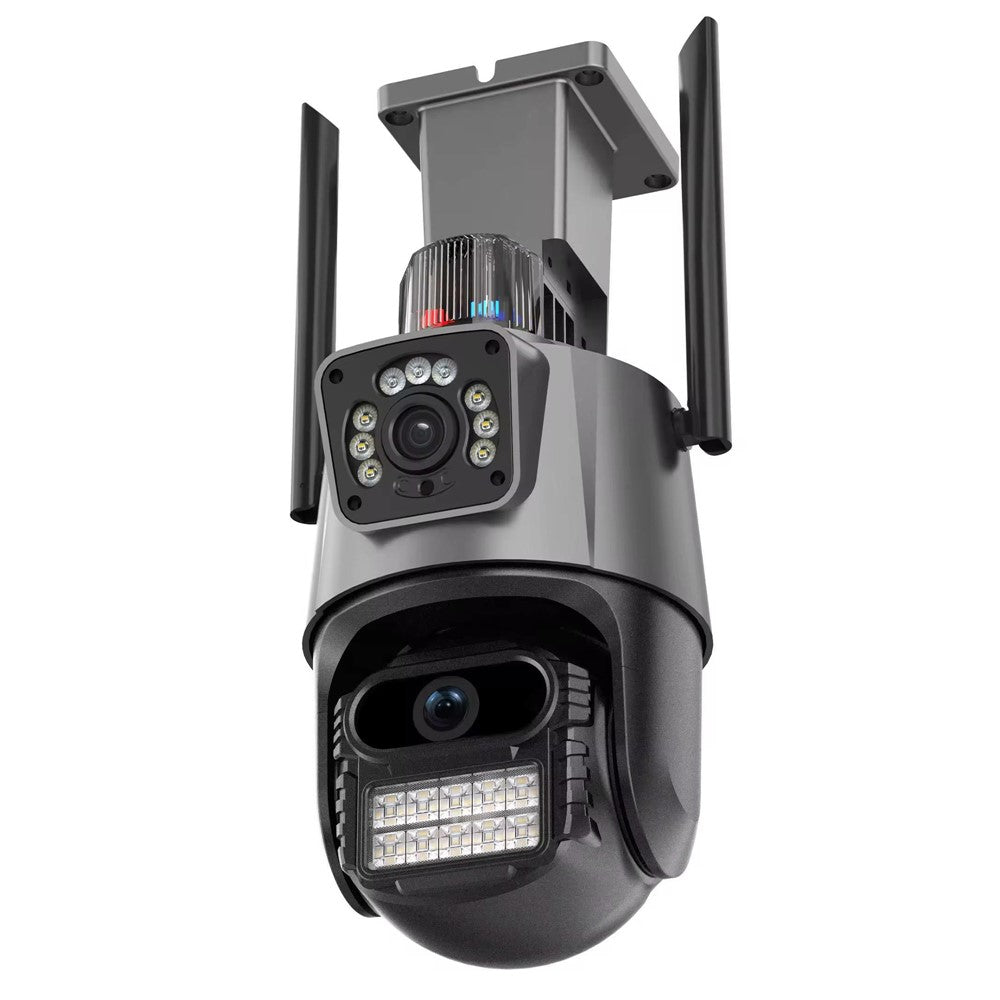 V380 4G Dual Lens Dual Screen Security Camera 2MP+2MP HD Outdoor Wireless PTZ IP Surveilance Camera with Night Vision