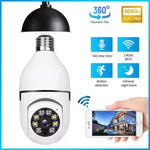 WiFi Bulb Security Camera Wireless 360° Panoramic Night Vision Surveillance Camera for Home