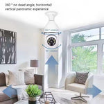 WiFi Bulb Security Camera Wireless 360° Panoramic Night Vision Surveillance Camera for Home