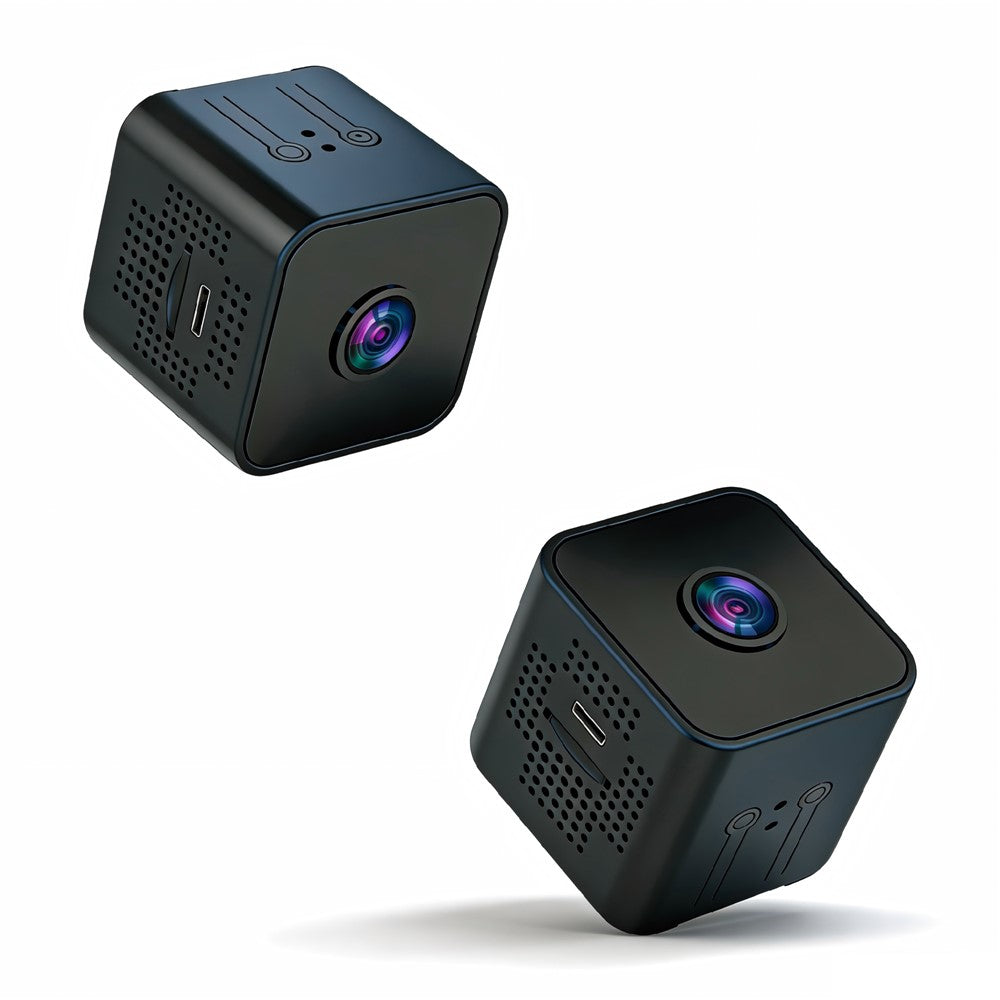 X1S Mini Cube Camera 1080P Wireless Security Camera Night Vision Motion Detection Surveillance Camera for Baby Pet Monitoring (No Memory Card)