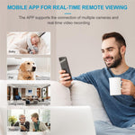 X1S Mini Cube Camera 1080P Wireless Security Camera Night Vision Motion Detection Surveillance Camera for Baby Pet Monitoring (No Memory Card)