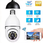 E27 Bulb Camera 360 Degree Pan 1080P Full HD Wireless Security Monitor Night Vision WiFi Camera