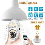 E27 Bulb Camera 360 Degree Pan 1080P Full HD Wireless Security Monitor Night Vision WiFi Camera
