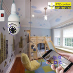 E27 Bulb Camera 360 Degree Pan 1080P Full HD Wireless Security Monitor Night Vision WiFi Camera