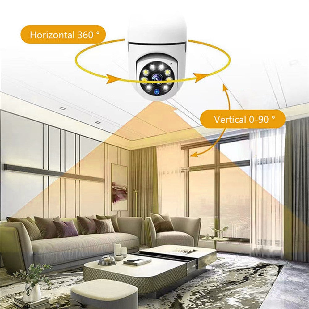 E27 Bulb Camera 360 Degree Pan 1080P Full HD Wireless Security Monitor Night Vision WiFi Camera