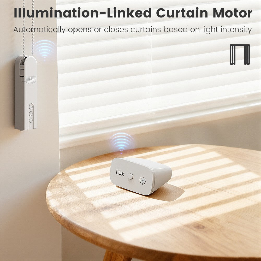 MG-GZ100-W-ZIG Zigbee Light Sensor IP67 Waterproof Wireless Illumination Detector Brightness Sensing Device for Smart Curtain Lighting Control