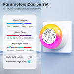 MG-BJQ001 Smart WiFi-sirenlarm 105dB plug-in-säkerhetssensor med 24 röstmeddelanden och RGB-varningslampa
