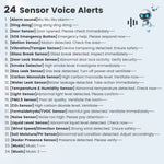 MG-BJQ001 Smart WiFi-sirenlarm 105dB plug-in-säkerhetssensor med 24 röstmeddelanden och RGB-varningslampa