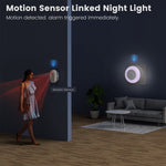 MG-BJQ001 Smart WiFi-sirenlarm 105dB plug-in-säkerhetssensor med 24 röstmeddelanden och RGB-varningslampa