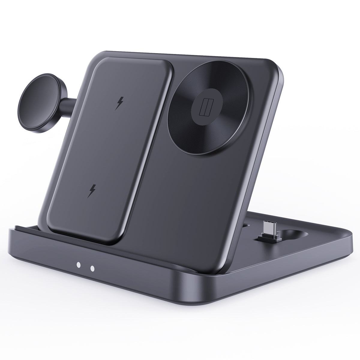 F16S 3-in-1 Wireless Charger for Samsung Galaxy Z Fold / Flip Series Phones / Smart Watch / Earbuds Foldable Charging Station