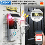 MG-FSG104-W Soldriven WiFi Smart Dörrklocka Stöldlarm Monteringsfäste Regnsensor Vattentät Kameraskydd Sköld