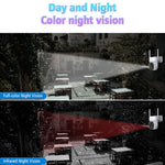 V380 Solar Powered Security Camera Night Vision 3MP HD Outdoor WiFi Surveillance PTZ Camera