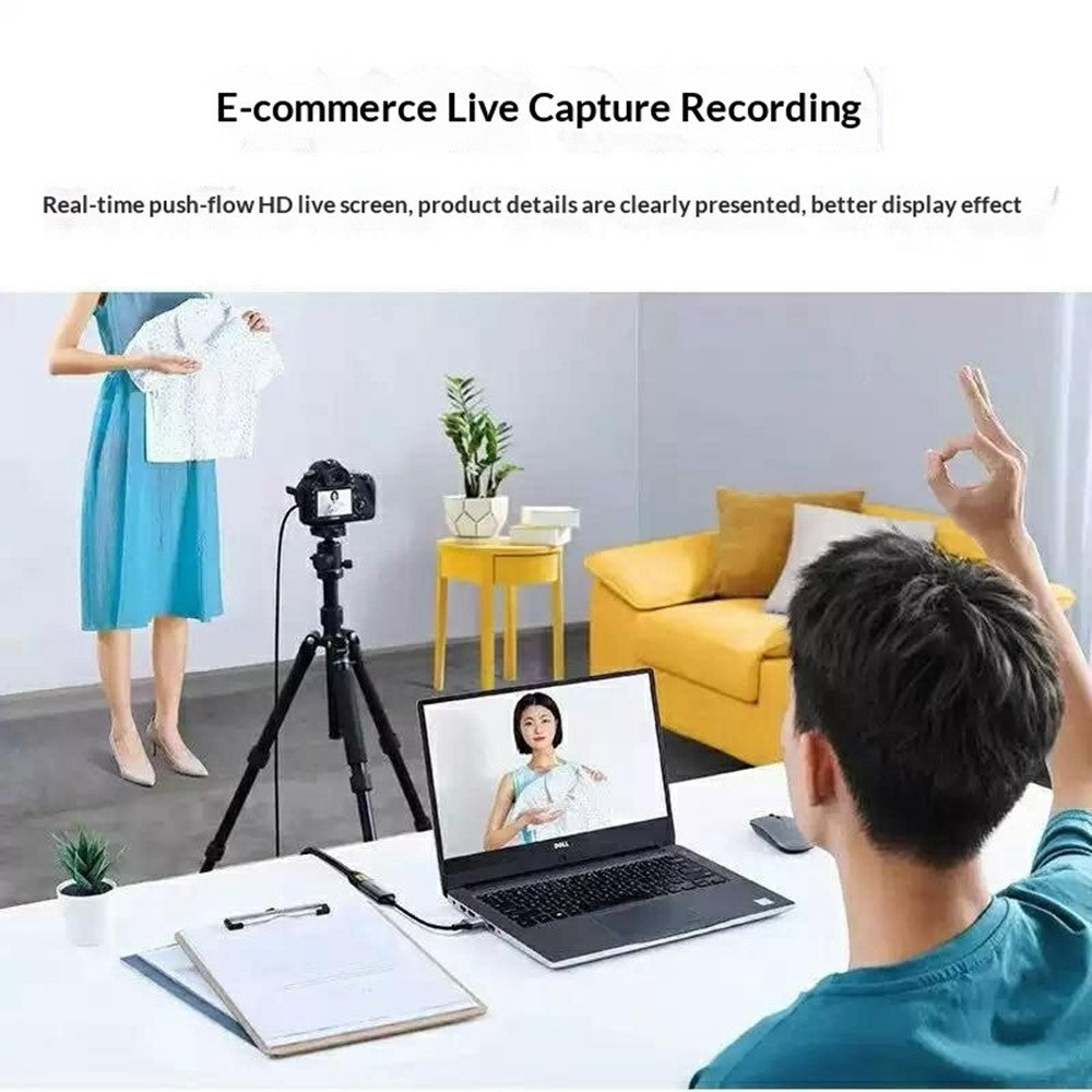 UGREEN 40189 CM489 HD Video Capture Card USB-A + Type-C Dobbelt Interface 4K Input 1080P Output