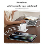 YESIDO YC114 140W GaN Charger PD 3.1 Fast Charging 3-Port Power Adapter with Dynamic Display