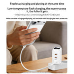 YESIDO YC114 140W GaN Charger PD 3.1 Fast Charging 3-Port Power Adapter with Dynamic Display