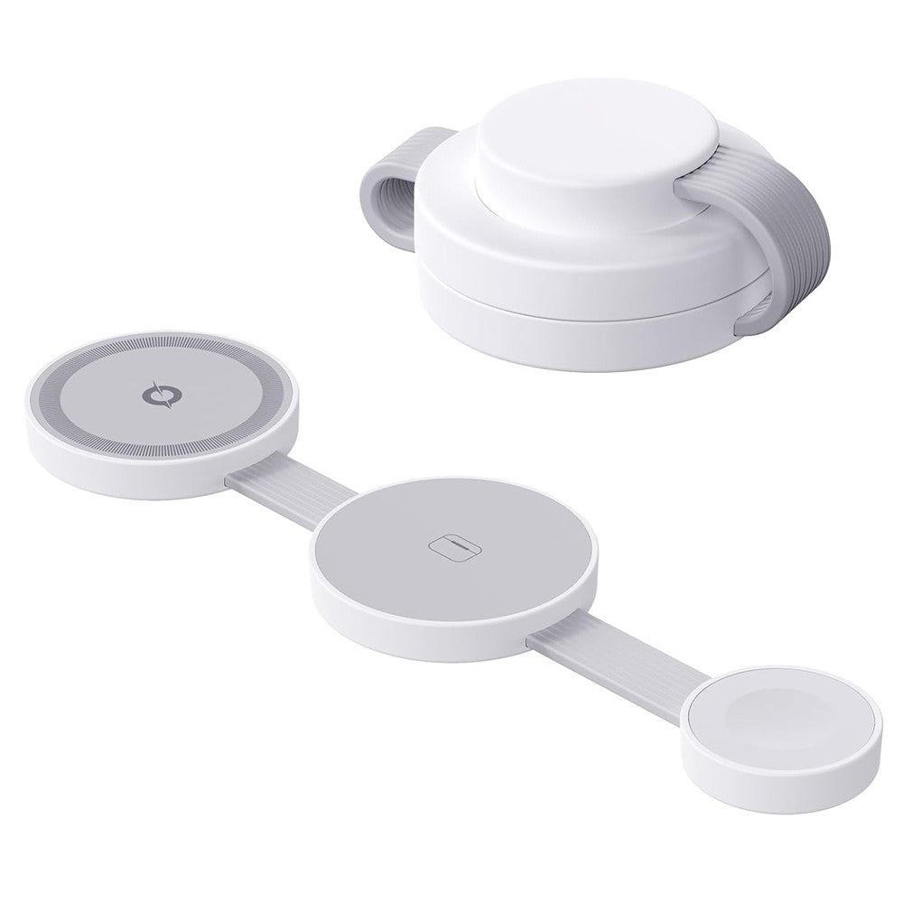 Y333 3 in 1 Wireless Charger for iPhone/AirPods/Apple Watch Foldable Desktop Stand 15W Fast Charging Station