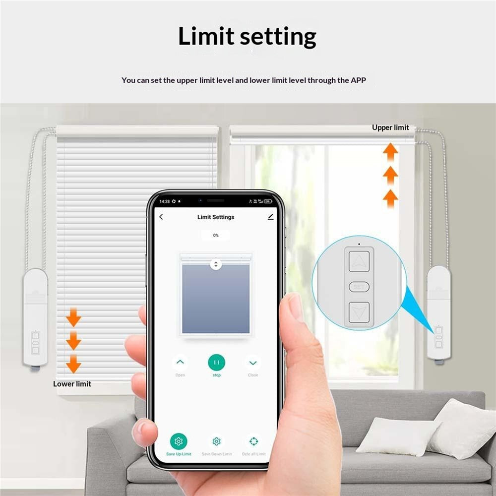 MB60L-ZG-ZT-TY Tuya WiFi Smart Gardinmotor Elektrisk Rullegardinsmotor Stemmestyring Elektrisk Gardinstyring