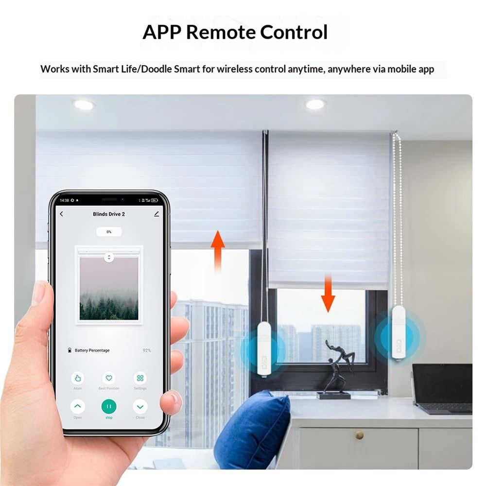 MB60L-ZG-ZT-TY Tuya WiFi Smart Gardinmotor Elektrisk Rullegardinsmotor Stemmestyring Elektrisk Gardinstyring
